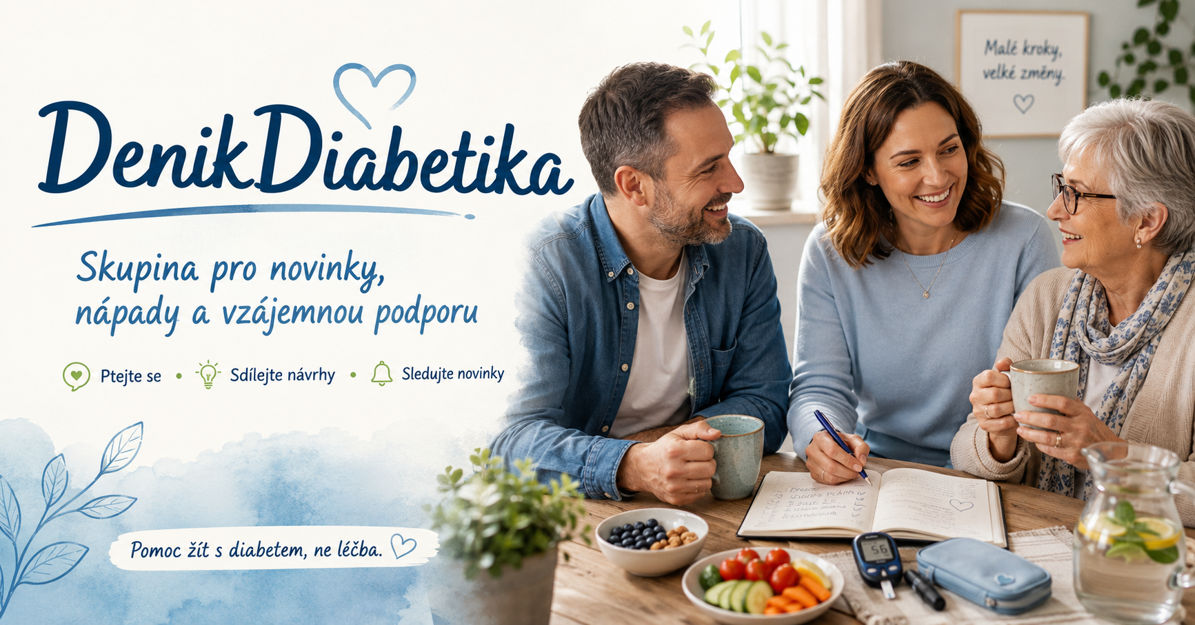DeníkDiabetika komunita a podpora rodiny kolem diabetu